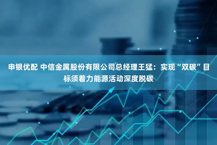申银优配 中信金属股份有限公司总经理王猛：实现“双碳”目标须着力能源活动深度脱碳